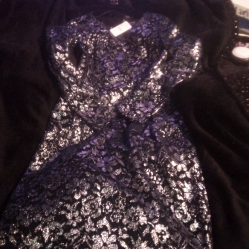 Chanel Long sleeve see through lace dress